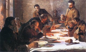 Jacek Malczewski, Wigilia na Syberii (1892).