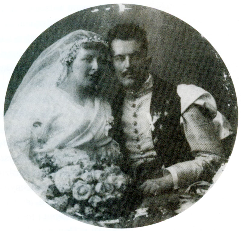 Ślub Beaty Potockiej z Adamem Branickim, Kraków 1921.