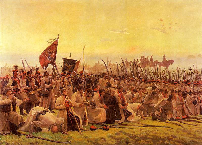 Józef Chełmoński - Modlitwa przed bitwą