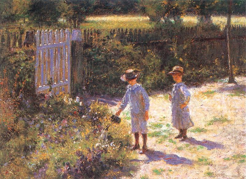 Władysław Podkowiński - Dzieci w ogrodzie
