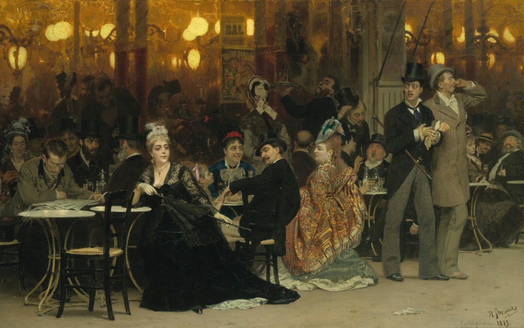 I. Repin - Kawiarnia Paryska 1875