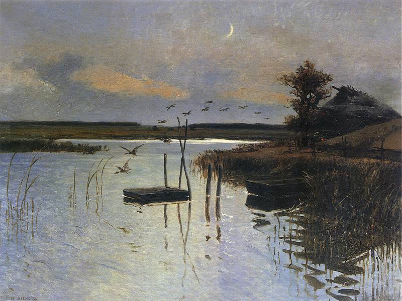 Józef Chełmoński - Kaczki nad wodą
