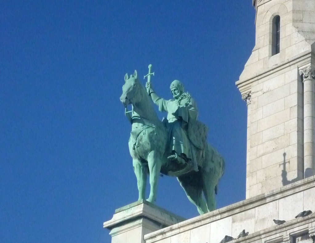 Statua Ludwika IX - Bazylika Sacre Coeur w Paryżu