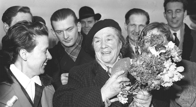 Powitanie Zofii Kossak w Polsce po powrocie z Anglii 1957