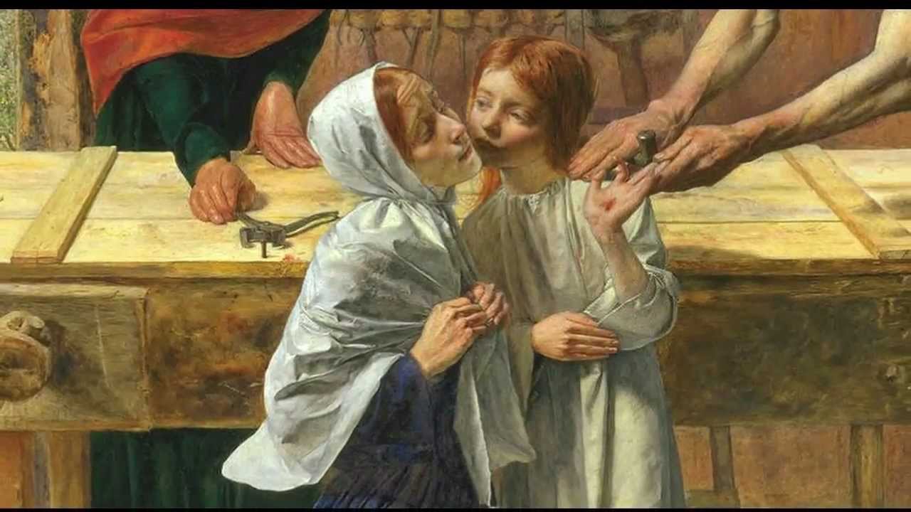 Everett Millais - Jezus w Domu rodzinnym (fragment)