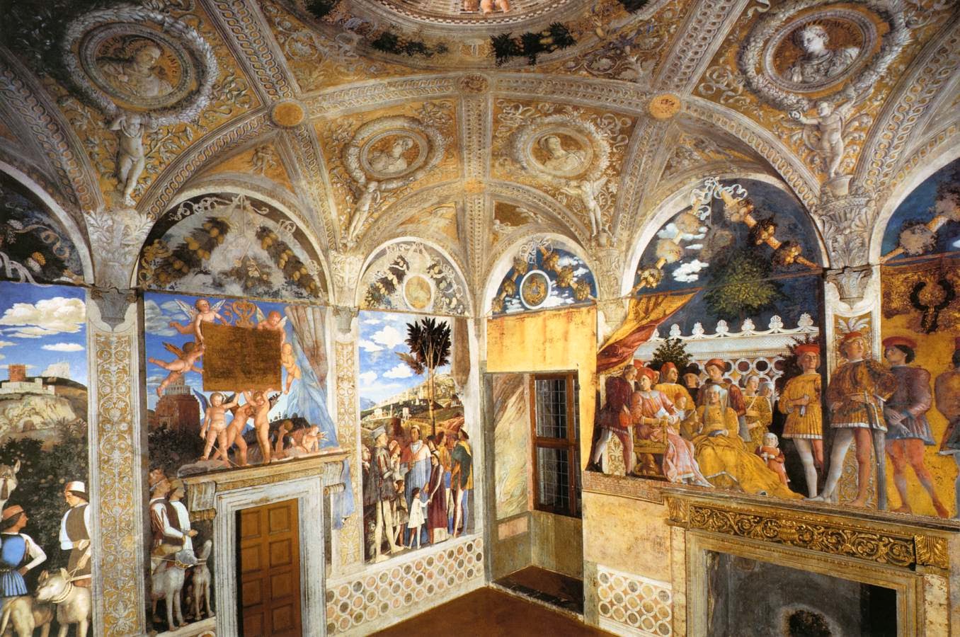Freski Andrea Mantegna w pałacu książąt Mantui